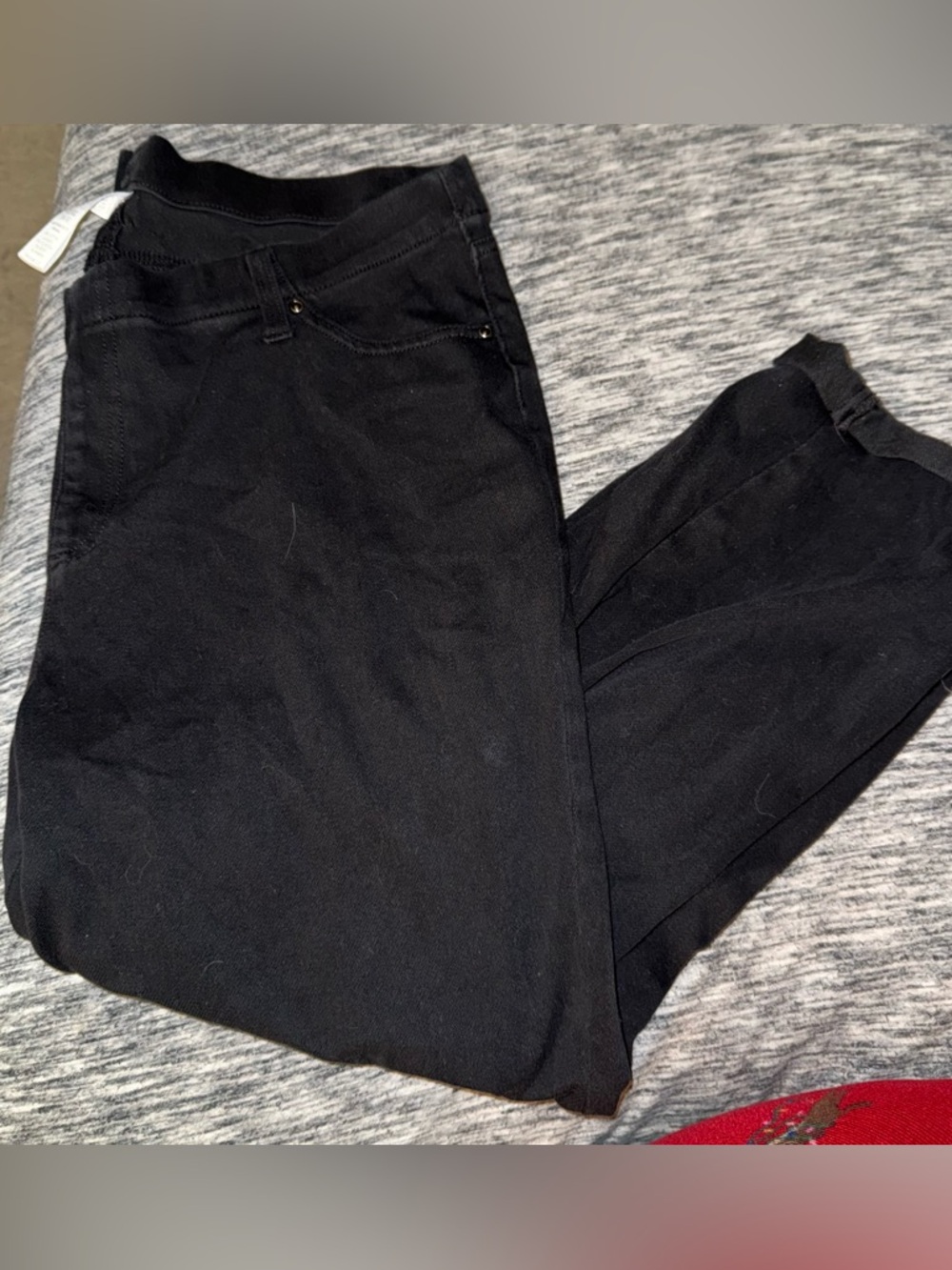 Time & Tru Black Women's Stretch Cropped Jeggings
